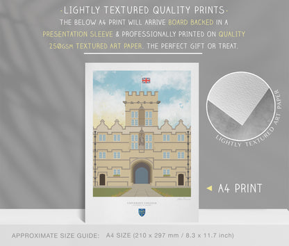 University College, University of Oxford, Art Print