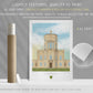 Green Templeton College, University of Oxford, Art Print