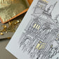 Main Street, Florida,  Art Print, hand finished in GOLD LEAF