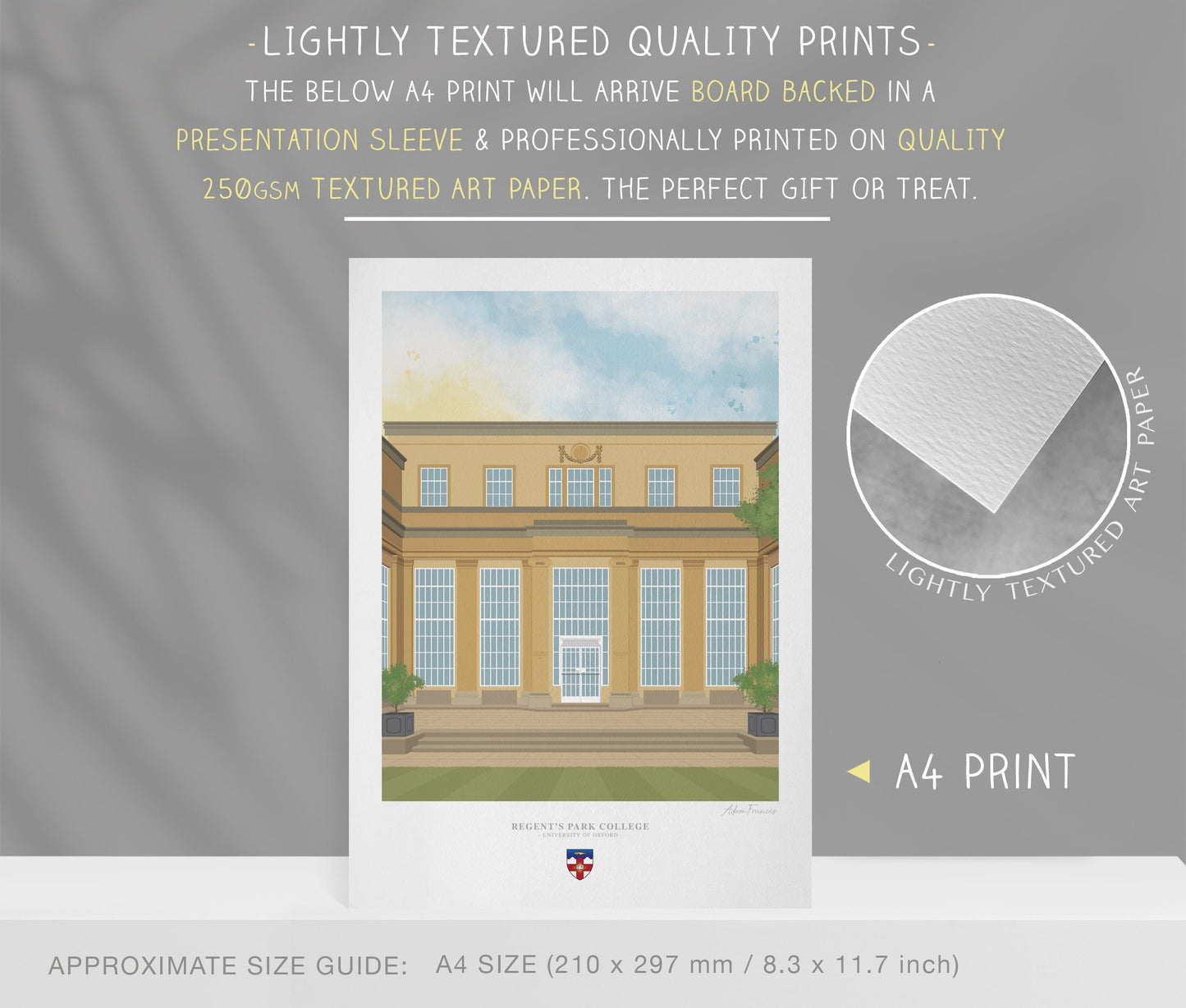 Regent's Park College, University of Oxford, Art Print