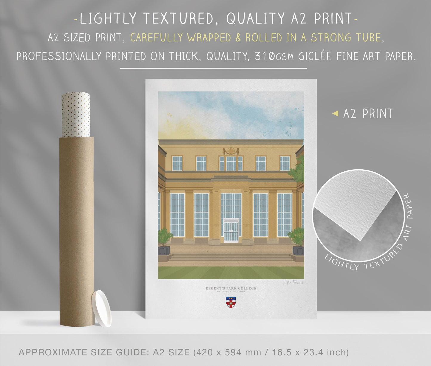 Regent's Park College, University of Oxford, Art Print