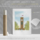 CREWE, 'BIG BILL 'Former Clock Tower, Art Print