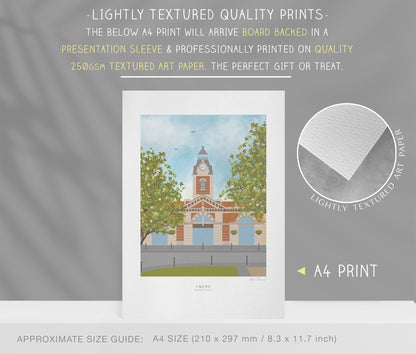 Crewe, 'Market Hall', Art Prints