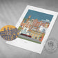 Crewe Art Print & Coaster set.