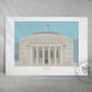 Manchester, 'Central LIbrary', Art Print