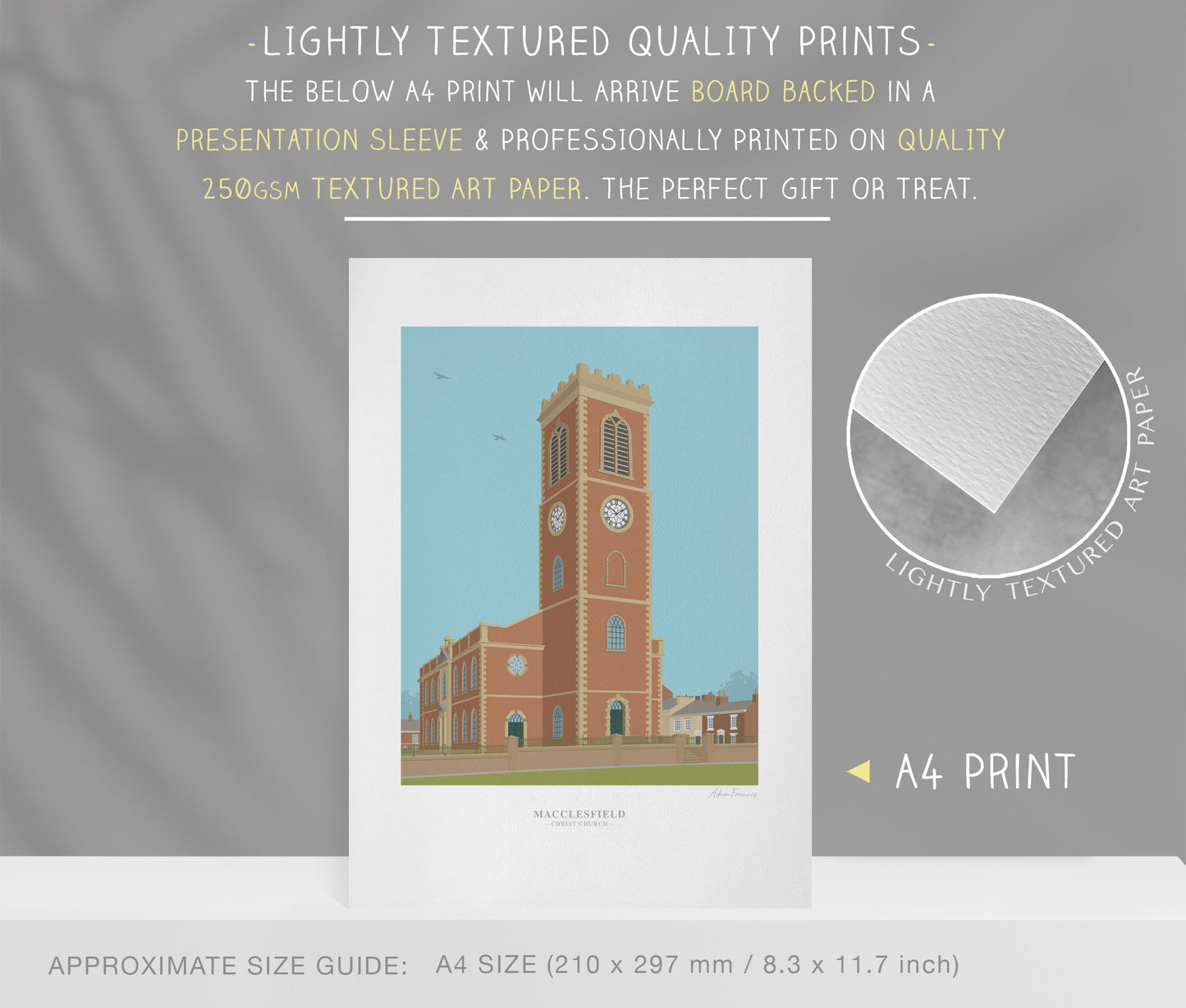 Macclesfield 'Christ Church' Art Prints