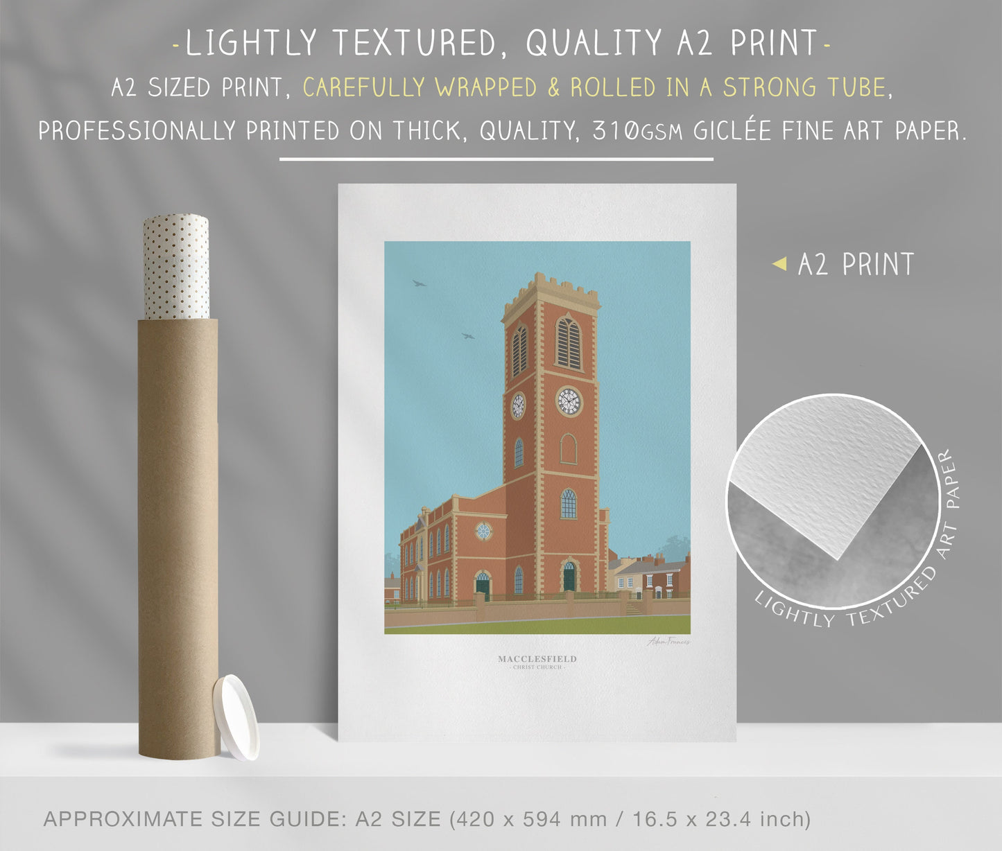 Macclesfield 'Christ Church' Art Prints