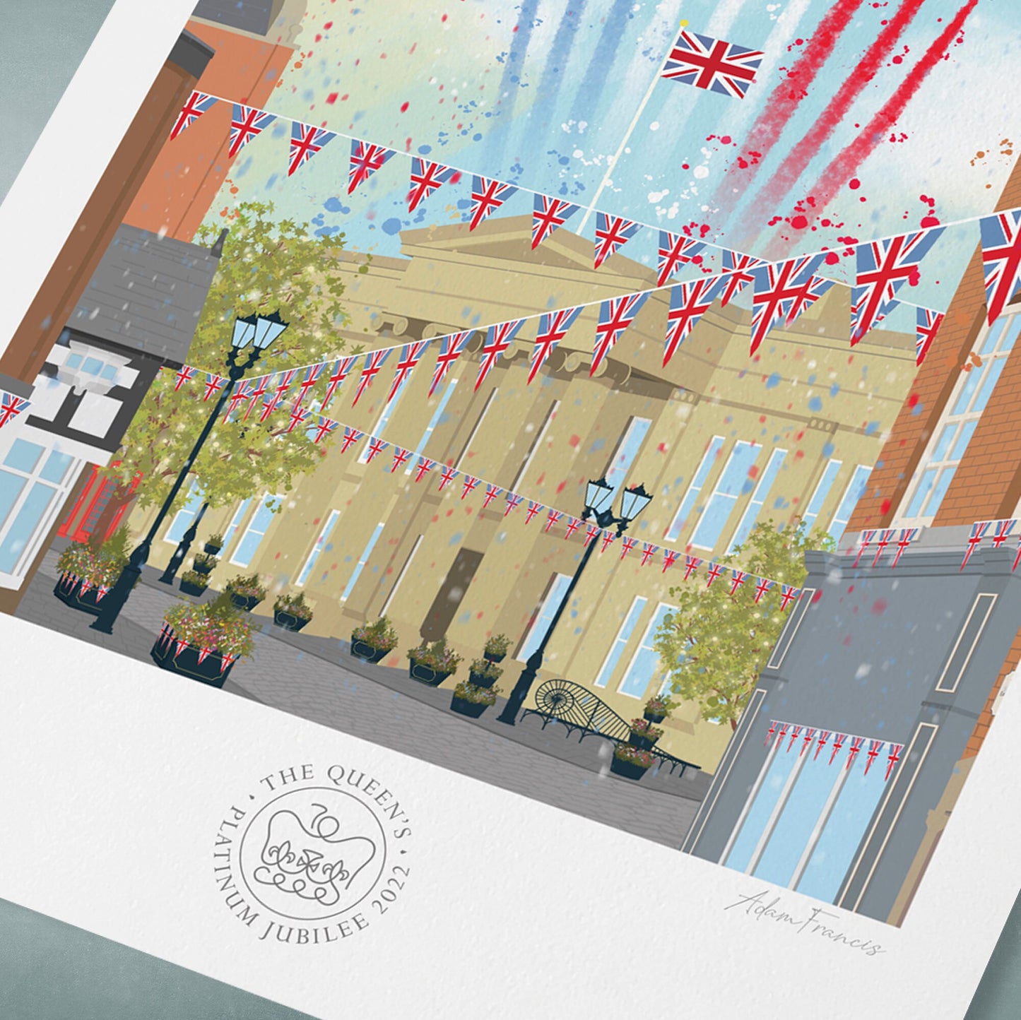 Macclesfield 'Platinum Jubilee 2022' Art Print